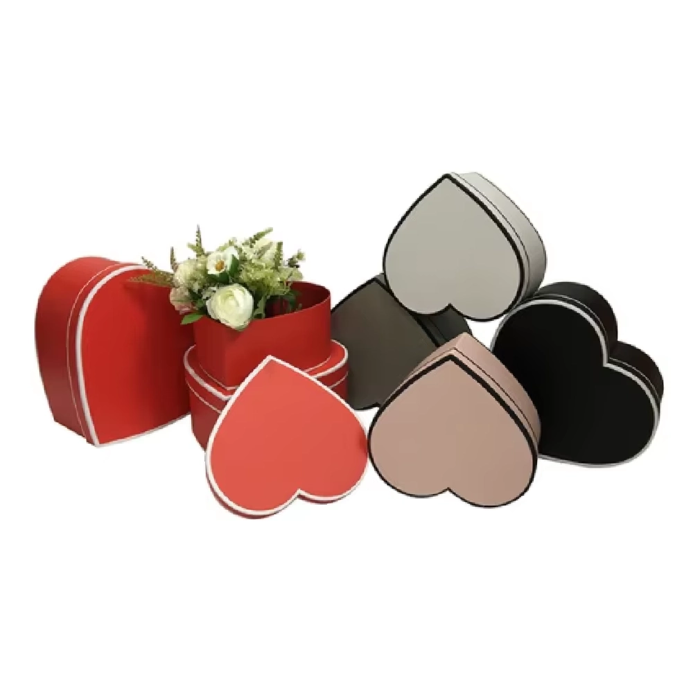 3pcs Simple line heart shaped sleeve , color black, pink