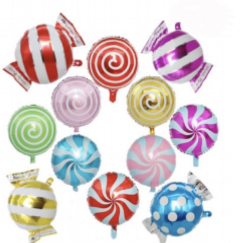 set of 12-Candy foil balloon