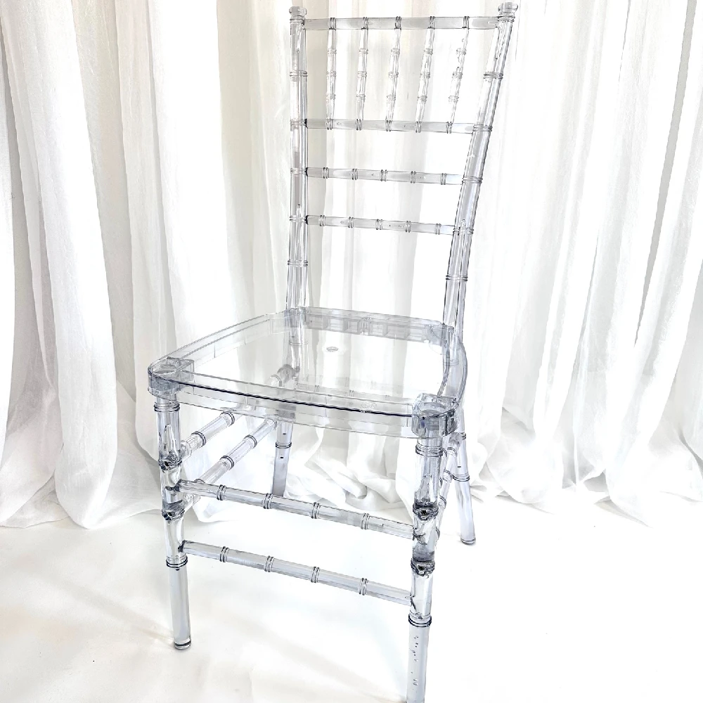 Acrylic chivari chair Rental